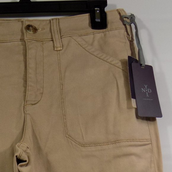 NYDJ Not Your Daughters Jeans Reese Relaxed Chino Pant Size 6P Quicksand NWT - Picture 3 of 12